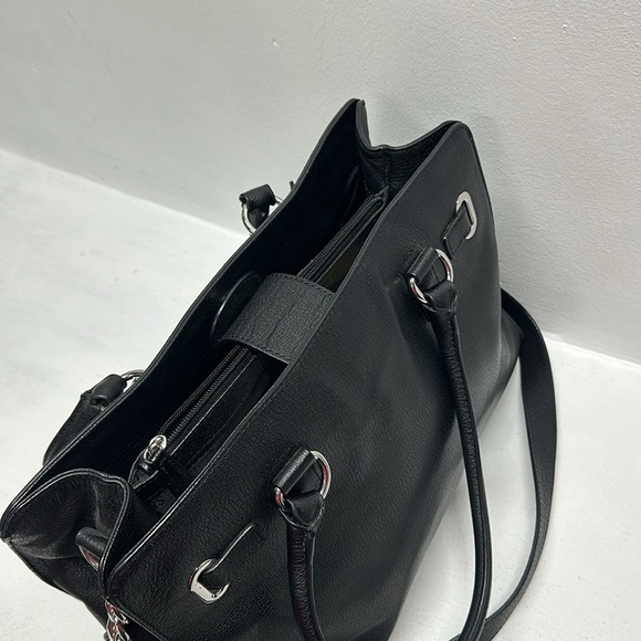 Michael Kors Hamilton East West Handbag Purse Crossbody Bag Leather Black Large - Picture 15 of 17